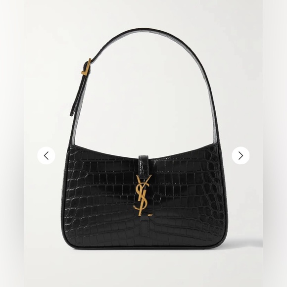 Yves Saint Laurent Handbags - YSL mini leather shoulder bag. Gold detail.